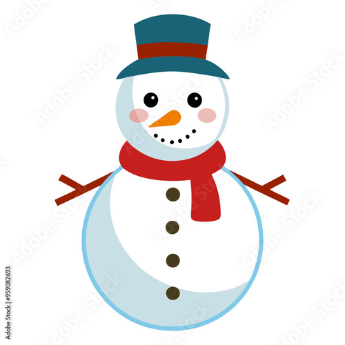 snowman with hat