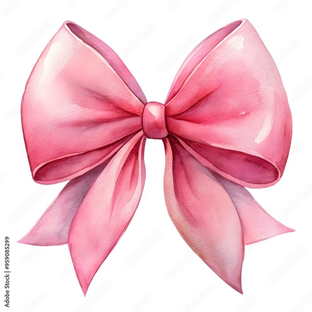 pink bow isolated on white background pink bow isolated on white background