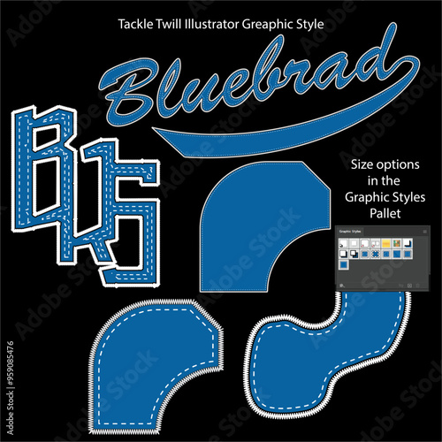 Tackle Twill Adobe Illustrator Graphic Style 