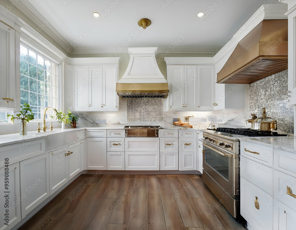 Fototapeta premium modern kitchen interior