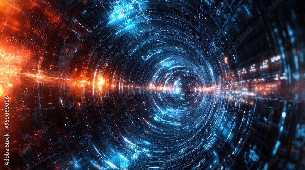 Obraz premium Spectacular Higgs Boson Event with Ultra-Realistic Lighting