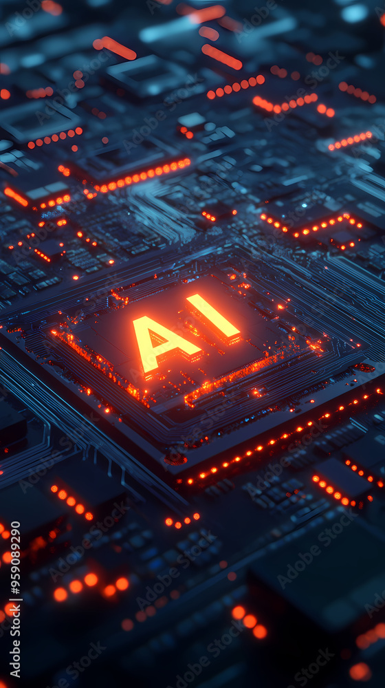 AI chip technology background AI chip technology background