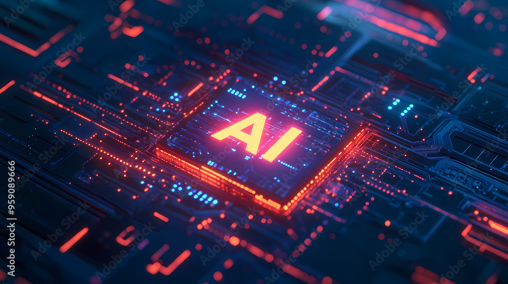 AI chip technology background AI chip technology background