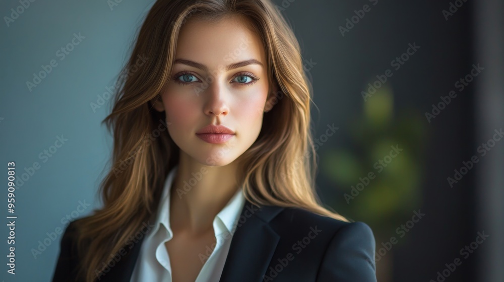 A clear, high-definition portrait of a businesswoman with a serious yet approachable demeanor, dressed in executive attire and ready for a meeting. A clear, high-definition portrait of a businesswoman with a serious yet approachable demeanor, dressed in executive attire and ready for a meeting.