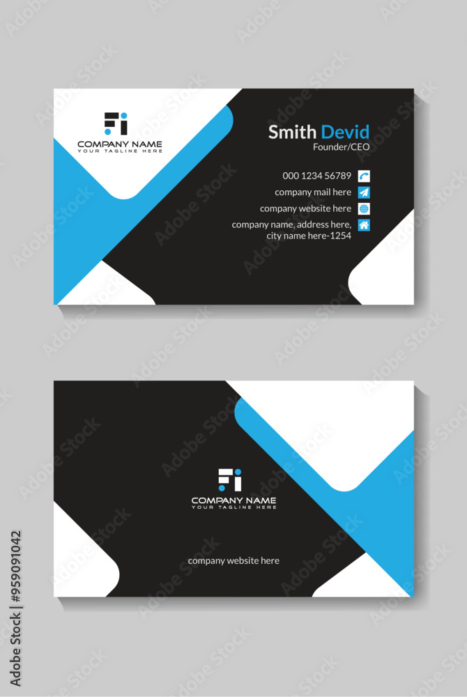 Creative business card template Creative business card template