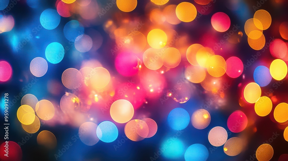 Vibrant Christmas Bokeh Lights Vibrant Christmas Bokeh Lights