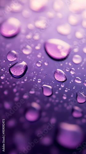 Abstract pattern of water droplets on purple and pink background