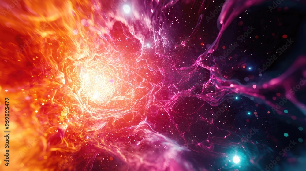 Fototapeta premium The Dawn of the Universe: Quark-Gluon Plasma Phase