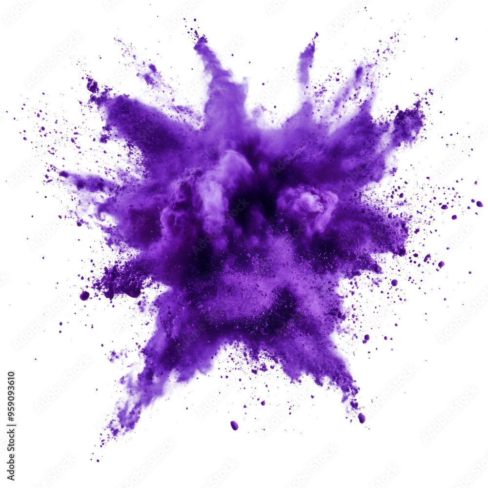 Purple Powder Explosion