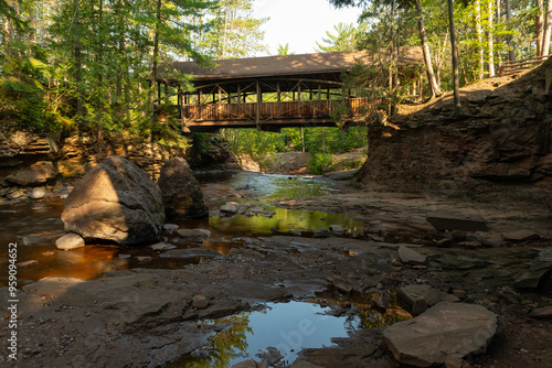 Covered Bridge at Amnicon Falls photo