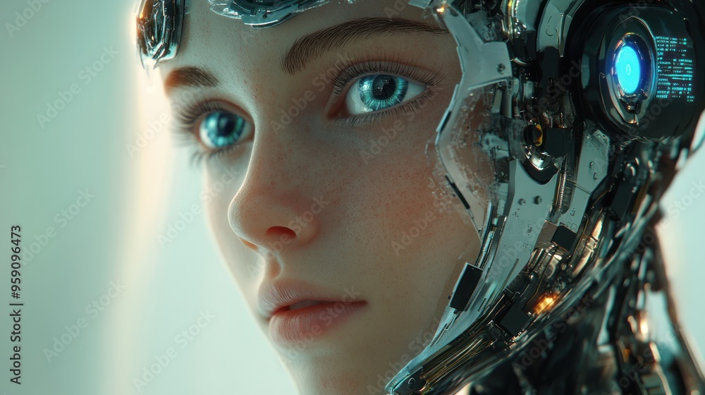 Cyborg Woman Portrait Cyborg Woman Portrait