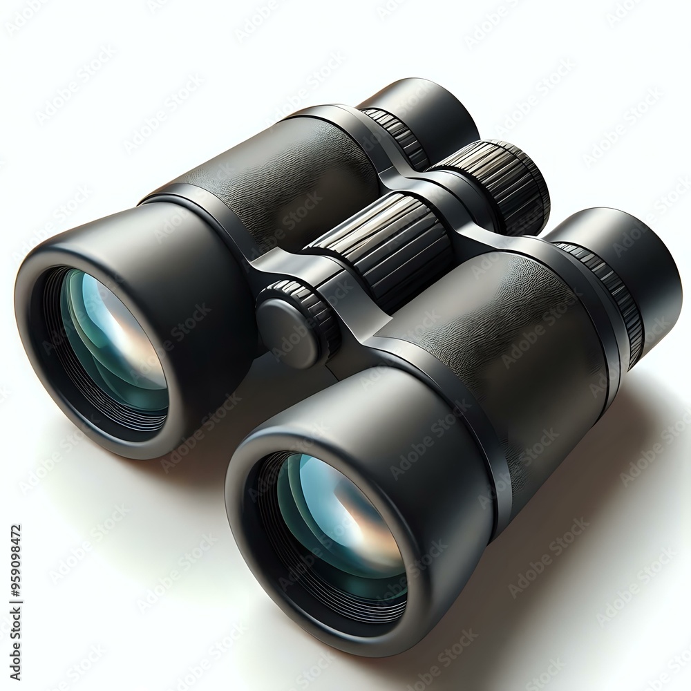 Binoculars on white background Binoculars on white background