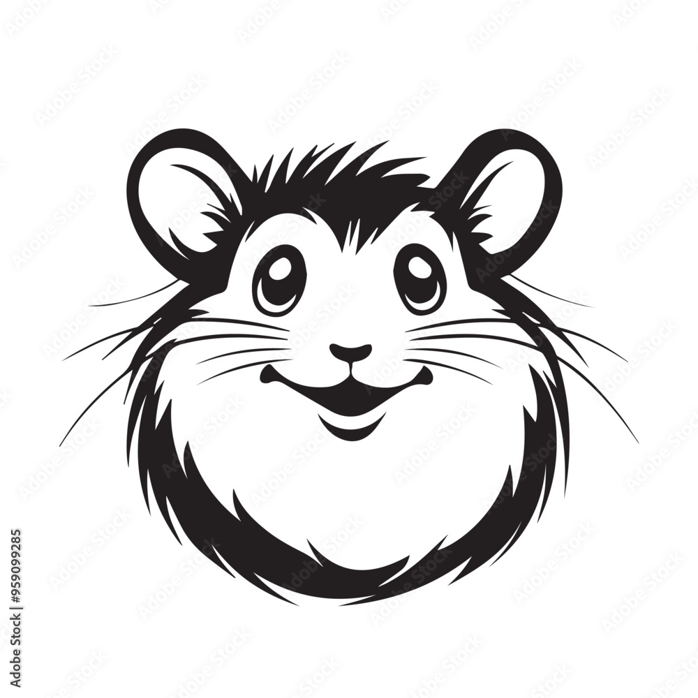 Hamster in cartoon, doodle style . Image for t-shirt, web, mobile apps and ui. Isolated 2d vector illustration in logo, icon, sketch style, Eps 10, black and white. AI Generative Hamster in cartoon, doodle style . Image for t-shirt, web, mobile apps and ui. Isolated 2d vector illustration in logo, icon, sketch style, Eps 10, black and white. AI Generative