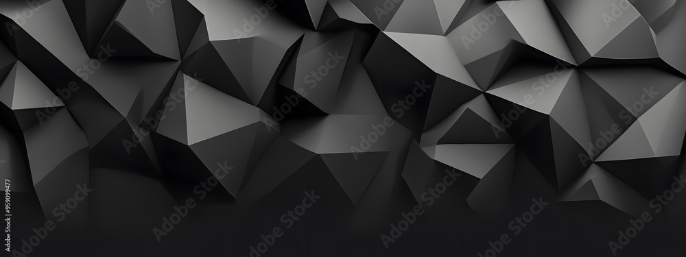Dark gray geometric background with dark gray triangular shapes Dark gray geometric background with dark gray triangular shapes