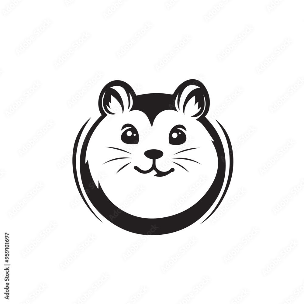Hamster in cartoon, doodle style . Image for t-shirt, web, mobile apps and ui. Isolated 2d vector illustration in logo, icon, sketch style, Eps 10, black and white. AI Generative Hamster in cartoon, doodle style . Image for t-shirt, web, mobile apps and ui. Isolated 2d vector illustration in logo, icon, sketch style, Eps 10, black and white. AI Generative