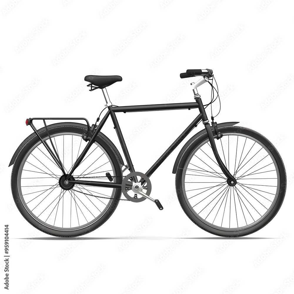 Obraz premium bicycle on white background AI generative