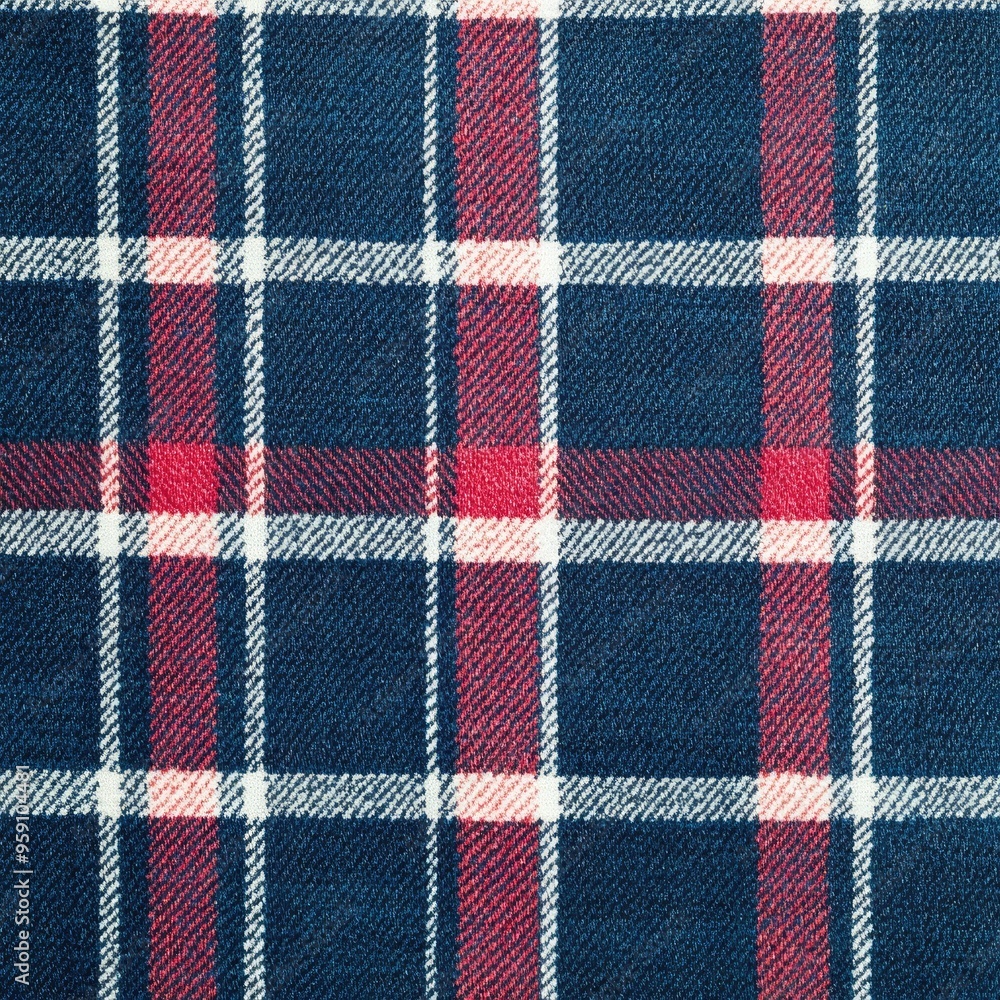 Abstract Tartan Background in Blue, Red and White. Artistic Plaid Design for Kitchen and Clothes Abstract Tartan Background in Blue, Red and White. Artistic Plaid Design for Kitchen and Clothes