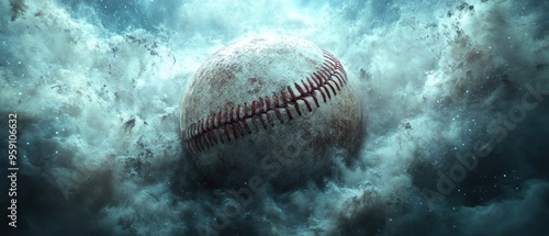 Dusty Baseball Immersed in a Cosmic Nebula