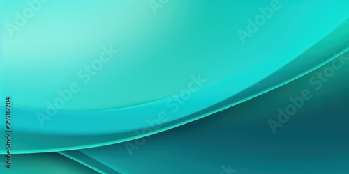 Turquoise Gradient Background, simple form and blend of color spaces as contemporary background graphic backdrop blank empty with copy space for product  photo