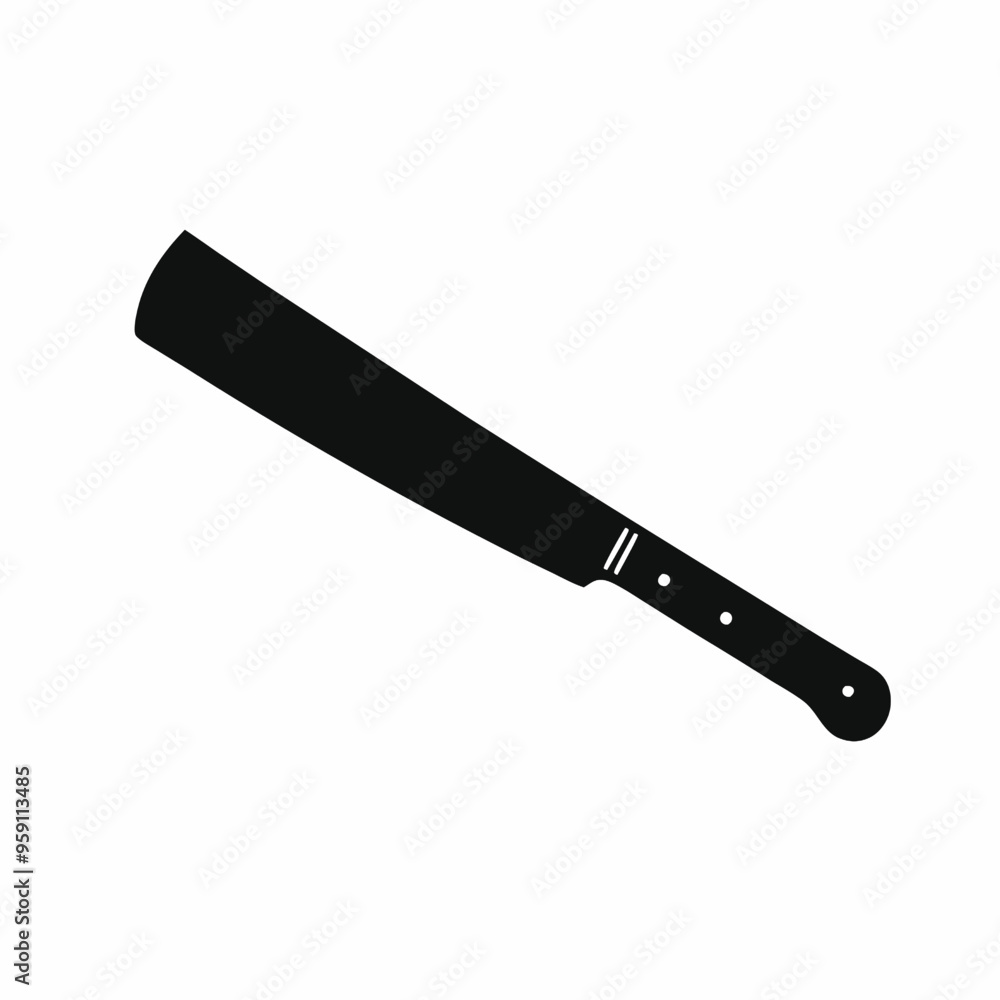 a machete or big knife, vector silhouette, a machete or big knife, vector silhouette,