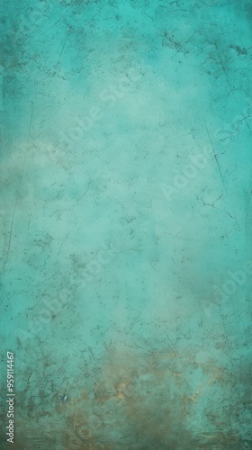 Turquoise old scratched surface background blank empty with copy space for product design or text copyspace mock-up template for website banner 