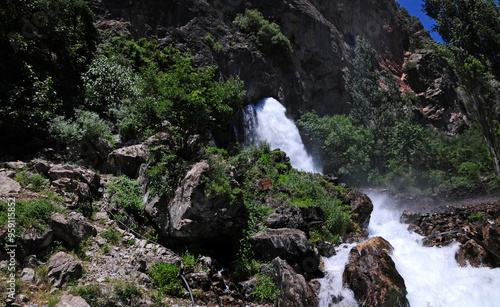 Kapuzbasi Waterfalls, located in Kayseri, Turkey, is one of the most important waterfalls of the country.
 photo