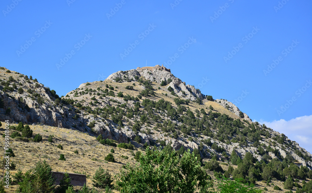 Melikgazi Castle is in Pinarbasi, Kayseri, Turkey.
Melikgazi Castle is in Pinarbasi, Kayseri, Turkey.