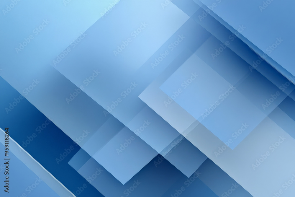 A sophisticated business background with layered, translucent rectangles in varying shades of blue. The design is modern and professional, with a subtle sense of depth.