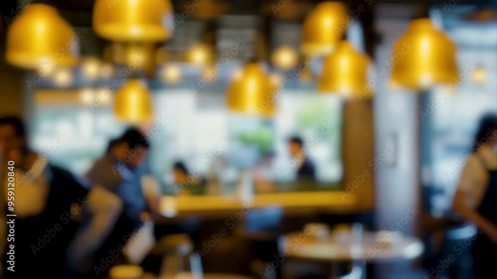 Clients are relaxing in a cozy cafe or restaurant, defocused video. Clients are relaxing in a cozy cafe or restaurant, defocused video.