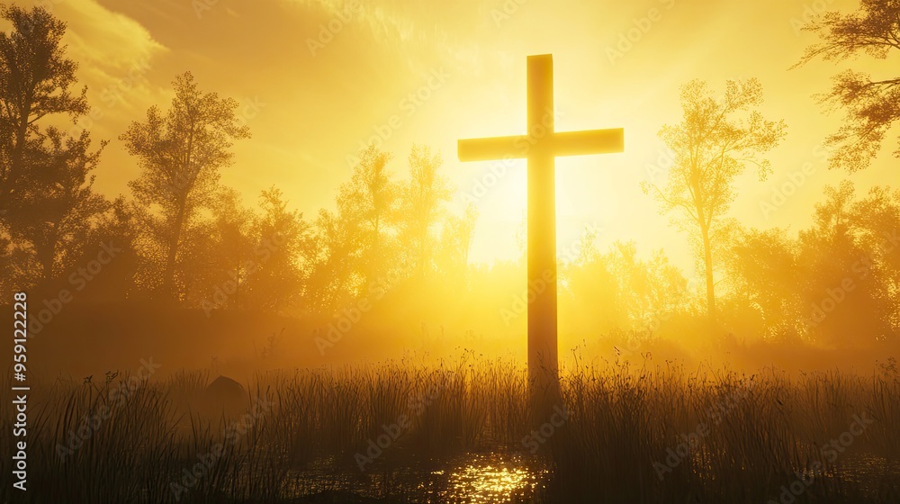 A cross standing tall A cross standing tall