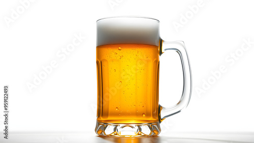 glass of beer isolated photo