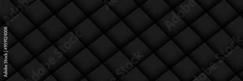 Black metal texture steel background. Perforated sheet metal. vector