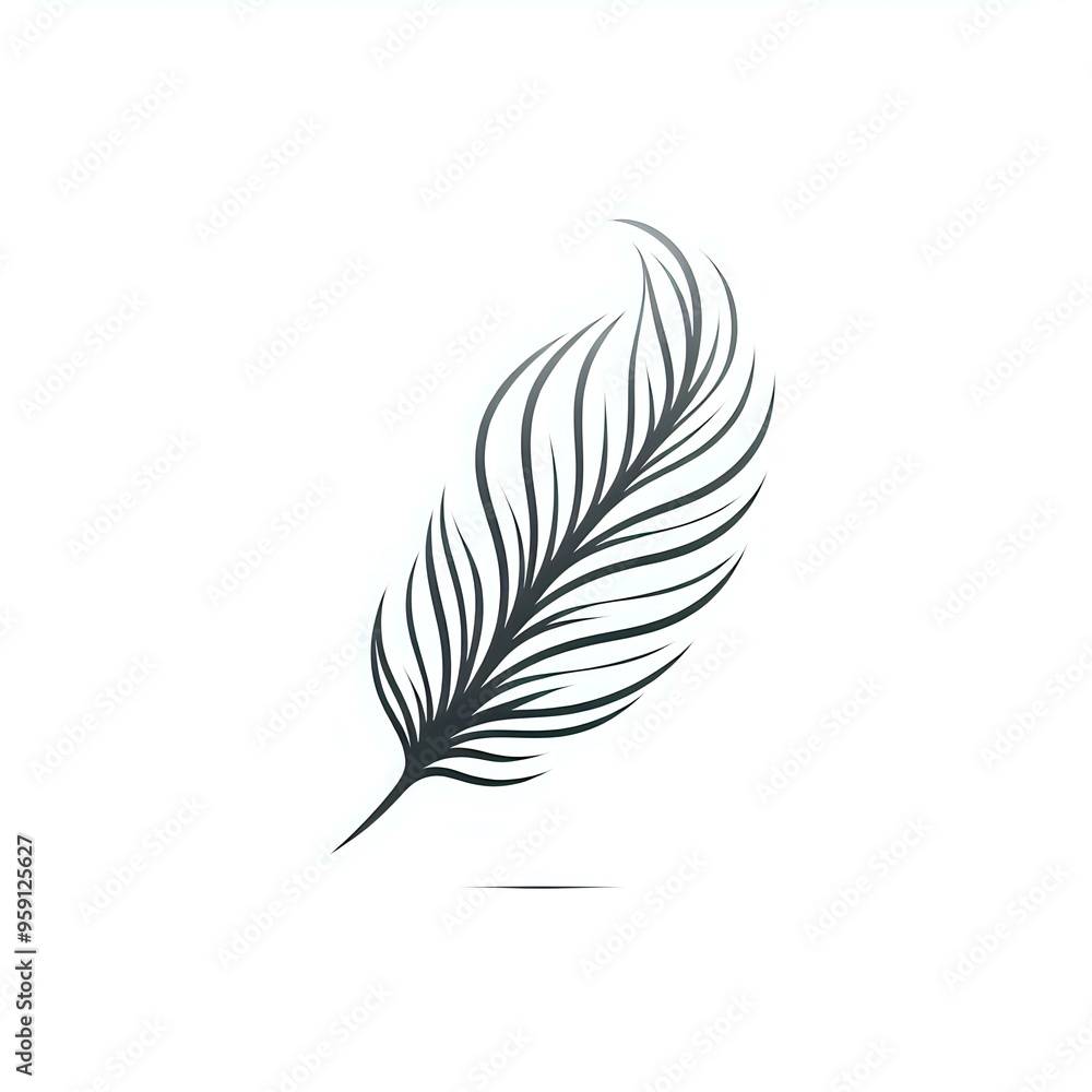 Obraz premium feather icon