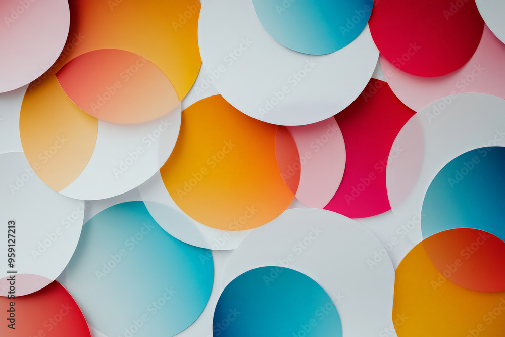 Modern web design backdrop with a smooth, white background and a colorful, abstract pattern of overlapping circles. The design is playful yet professional, suitable for creative portfolios or design Modern web design backdrop with a smooth, white background and a colorful, abstract pattern of overlapping circles. The design is playful yet professional, suitable for creative portfolios or design