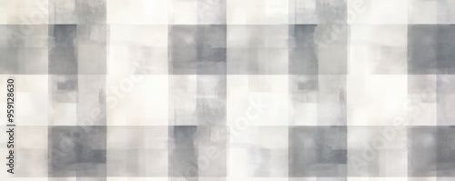 Vintage gray checkered watercolor background