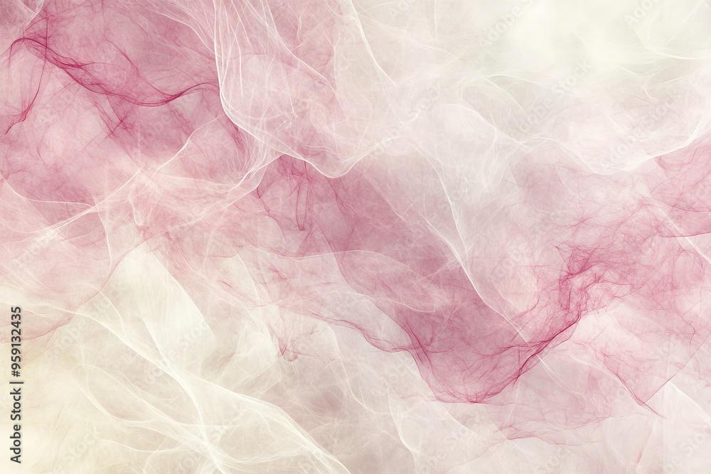 Obraz premium An exquisite abstract background with delicate patterns in blush pink and ivory. The design features a soft, refined texture and a graceful, elegant feel.