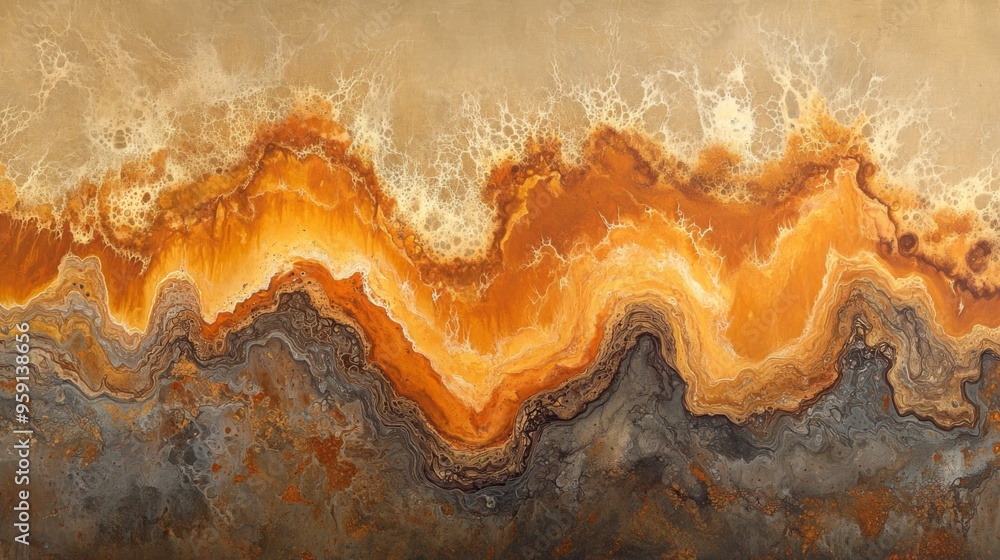 Abstract Earth Tones Geode Pattern Abstract Earth Tones Geode Pattern