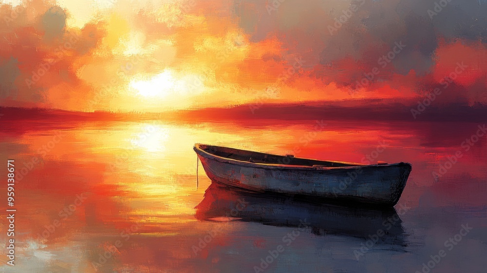 Sunset Serenity on Tranquil Waters Sunset Serenity on Tranquil Waters