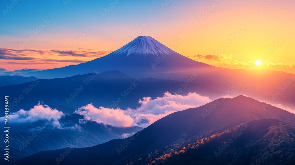 Fototapeta premium Mount Fuji at Sunrise