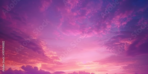 View of the purple and pink sky from the ground