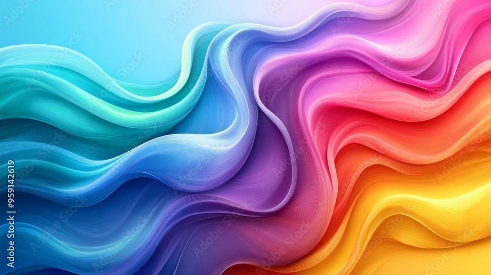 Abstract Colorful Waves Abstract Colorful Waves