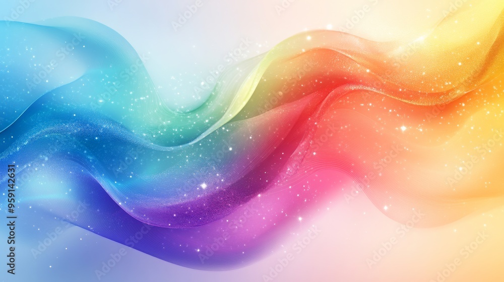 Fototapeta premium Colorful Abstract Wave Background