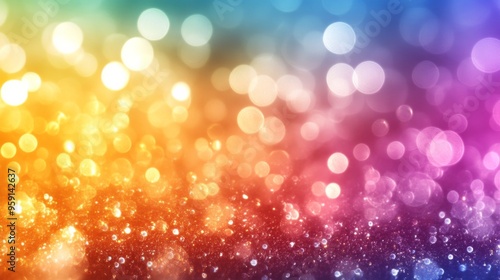 Title: Vibrant Multicolored Bokeh Lights BackgroundKeywords: bokeh