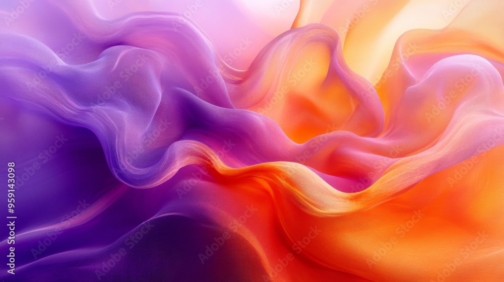 Obraz premium Colorful Wavy Abstract Background