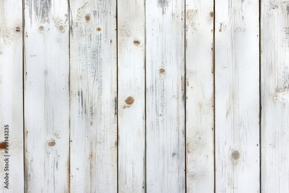 Whitewashed wooden backdrop featuring lightly painted planks with a rustic texture. The wood grain and knots are visible through the white paint, creating a soft, shabby-chic look perfect for a light, Whitewashed wooden backdrop featuring lightly painted planks with a rustic texture. The wood grain and knots are visible through the white paint, creating a soft, shabby-chic look perfect for a light,
