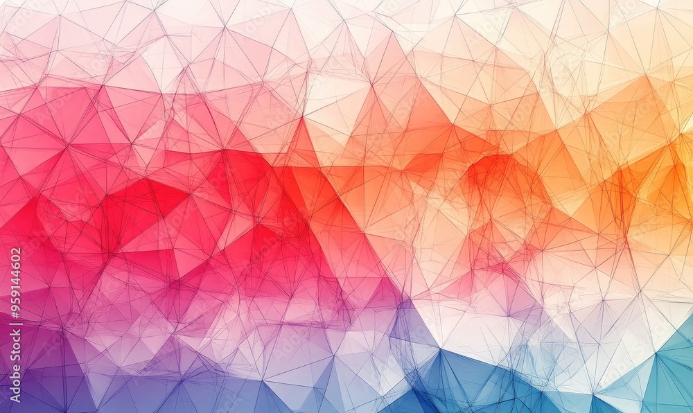 Low polygon triangle pattern background in line art style Low polygon triangle pattern background in line art style