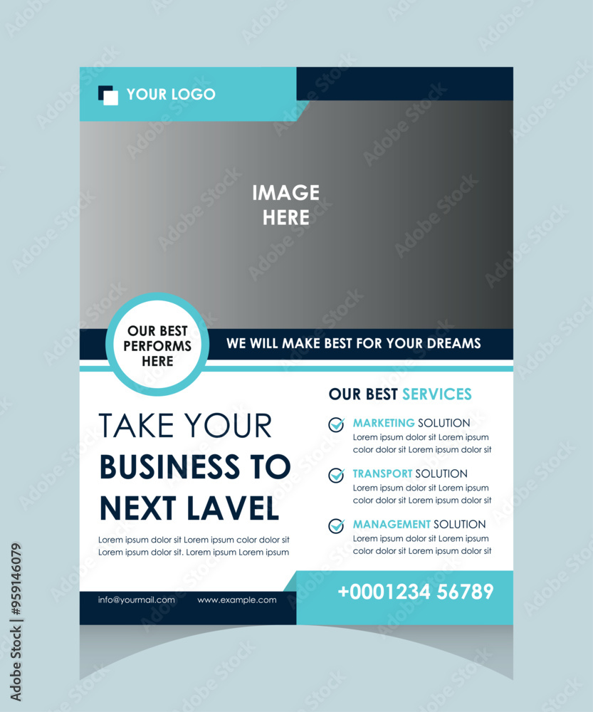Professional and Corporate Flyer Design Template Leaflet Cover 027 Professional and Corporate Flyer Design Template Leaflet Cover 027