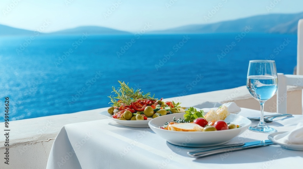 A table with a plate of food and wine on it, AI A table with a plate of food and wine on it, AI