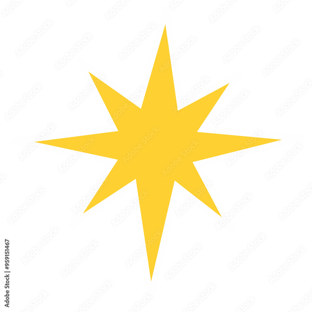 Hand drawn Doodle Star Sticker Hand drawn Doodle Star Sticker