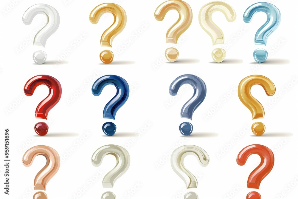 Question mark icon, quiz symbol, interrogation sign, simple rebus silhouette, questions emblem, faq set Question mark icon, quiz symbol, interrogation sign, simple rebus silhouette, questions emblem, faq set
